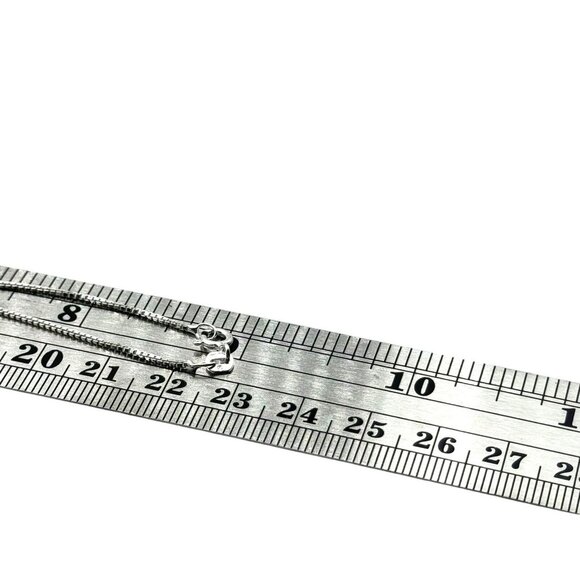 Sterling Silver 925 Zebra Jasper Quartz Pendant Necklace Signed SJ Modernist - Picture 11 of 11